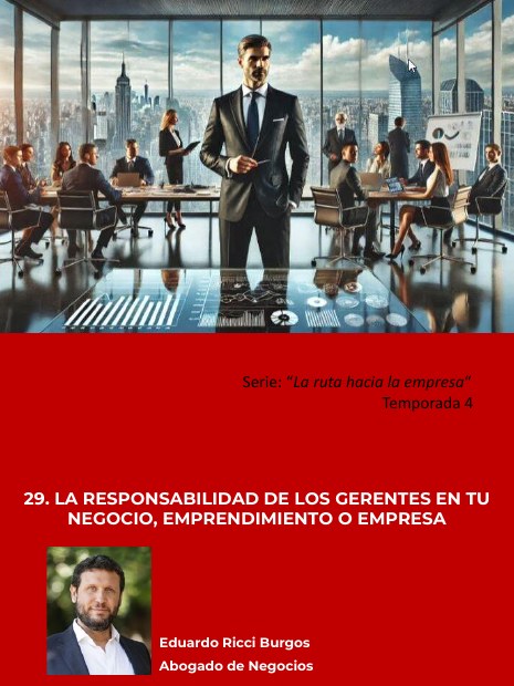 Portada de La responsabilidad de los gerentes